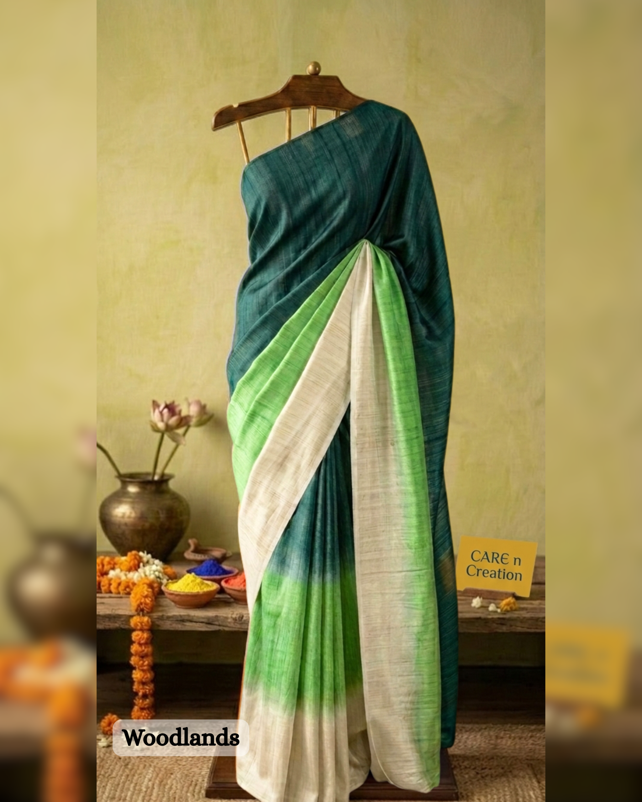 Tasar Tie and Dye Sarees - HOLI - Image 2