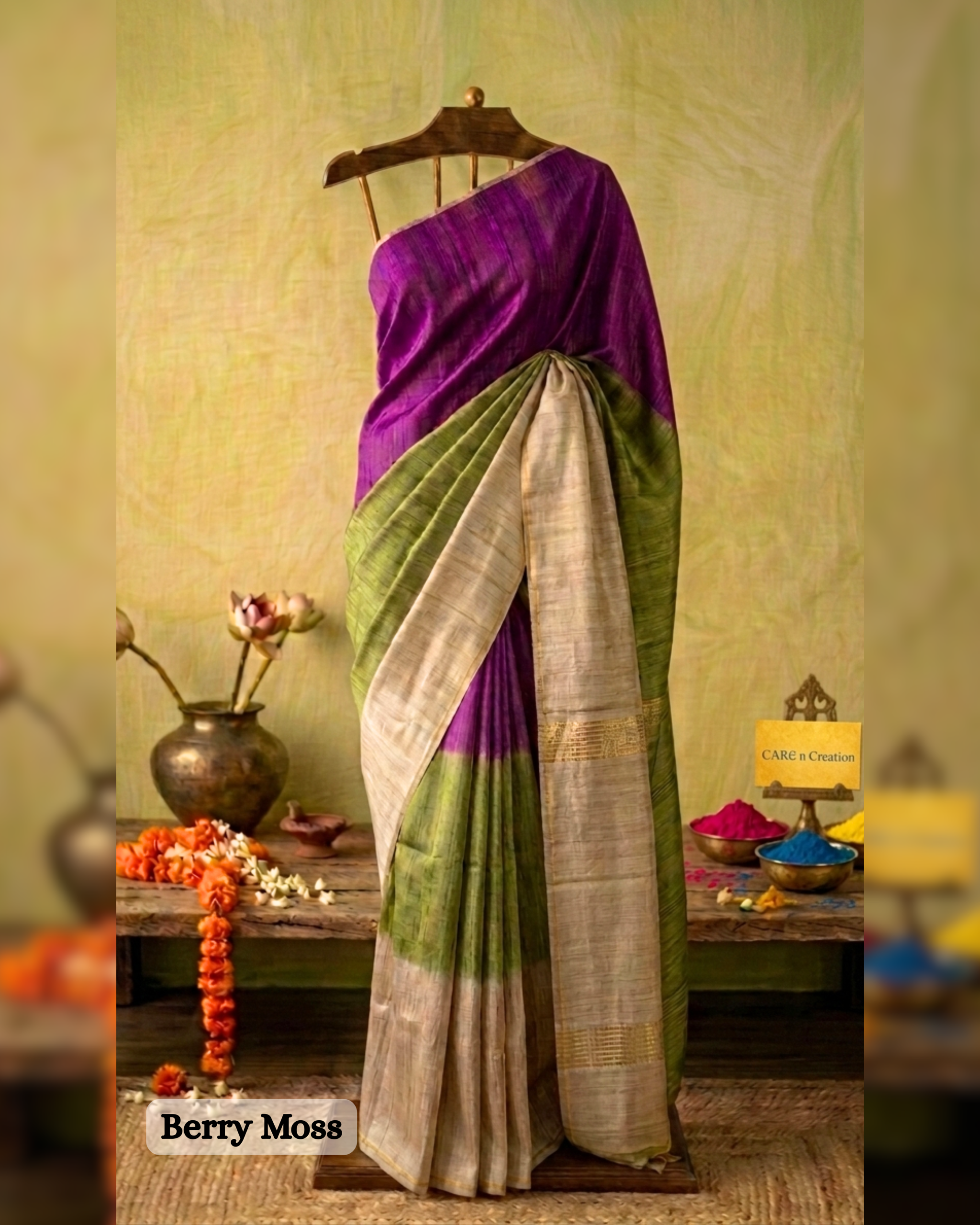 Tasar Tie and Dye Sarees - HOLI - Image 4