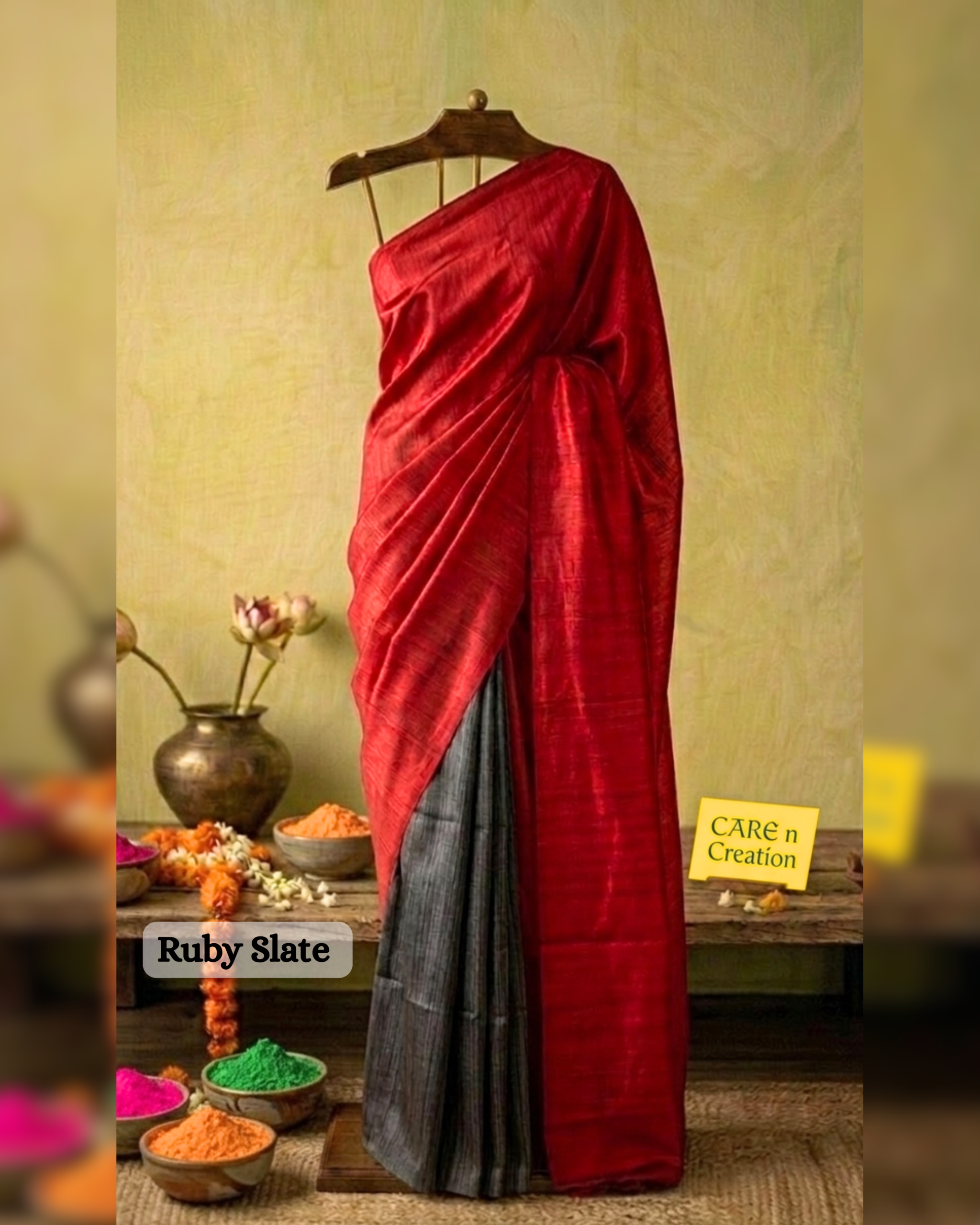 Tasar Tie and Dye Sarees - HOLI - Image 5